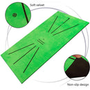 Golf Hitting Mat for Swing Detection Batting Portable Golf Pract Training Rug 24x12Inch