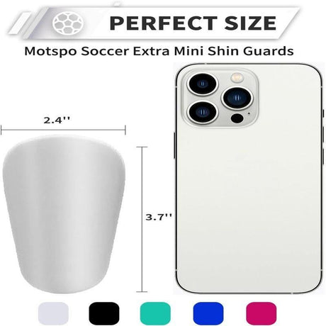 2-pack of mini soccer shin guards. Soccer protective gear - 10x6cm