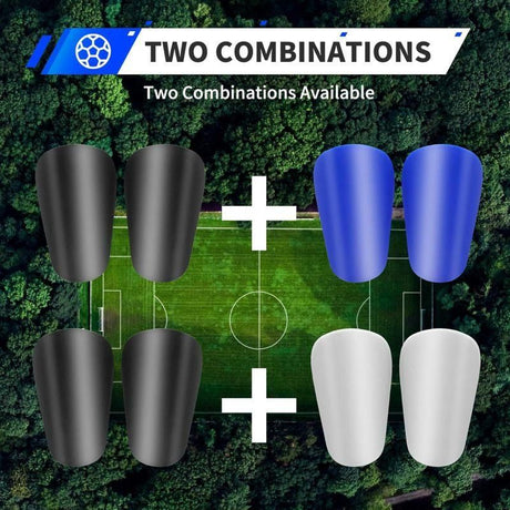 2-pack of mini soccer shin guards. Soccer protective gear - 10x6cm