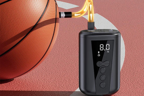Electric Ball Pump with LCD Display Preset Pressure for Basketball Soccer
