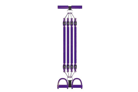 4 Tubes 4-in-1 Resistance Band Pedal Puller for Sit-Up Home Gym Yoga Pilates