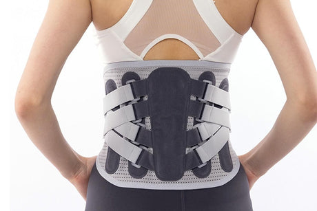 Adjustable Lumbar Support Belt Lower Back Brace With Lumbar Pad Waist Belt - M