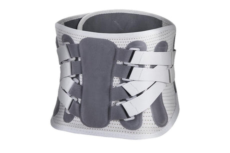 Adjustable Lumbar Support Belt Lower Back Brace With Lumbar Pad Waist Belt - L