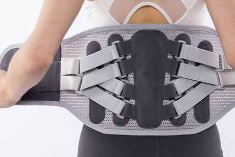 Adjustable Lumbar Support Belt Lower Back Brace With Lumbar Pad Waist Belt - XL