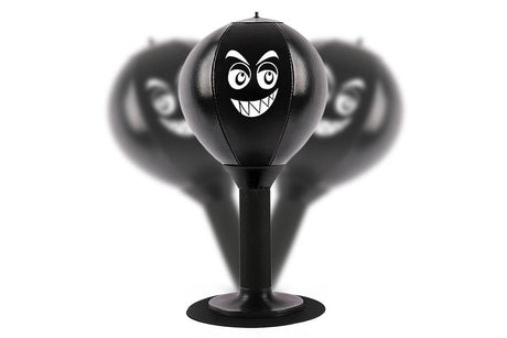 Desk Punching Bag Desktop Toy with Strong Suction Cup Fun Punch Desktop Game-Black