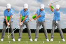Golf Swing Training Aid Tools Golf Training Ball Posture Correction - Gold