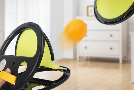 Toss And Catch Ball Set Interactive Throw And Catch Ball Hand Grip Racket With Balls