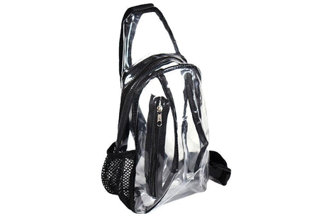 Clear Sling Bag PVC Crossbody Bag for Stadium Events Concerts and Hiking