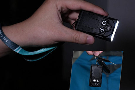 Aluminum Alloy Portable Mini Flashlight with 365nm UV Light and RGB Side Lamp