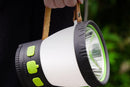 Solar Camping Lantern Rechargeable Outdoor LED Light with RGB Mood Lighting