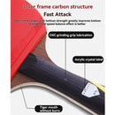 Table Tennis Racket Set 6-Star Carbon with 2 Paddles and Covers