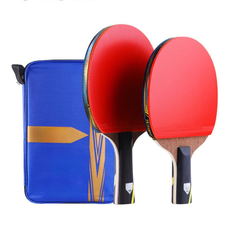 Table Tennis Racket Set 6-Star Carbon with 2 Paddles and Covers