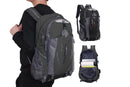 Water-resistant Hiking Backpack Travel Camping Nylon Outdoor Bag for Men and Women -Black