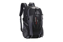 Water-resistant Hiking Backpack Travel Camping Nylon Outdoor Bag for Men and Women -Black