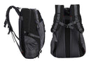 Water-resistant Hiking Backpack Travel Camping Nylon Outdoor Bag for Men and Women -Black
