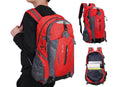 Water-resistant Hiking Backpack Travel Camping Nylon Outdoor Bag for Men and Women -Red