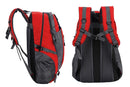 Water-resistant Hiking Backpack Travel Camping Nylon Outdoor Bag for Men and Women -Red
