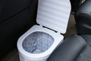Portable Camping Toilet Folding Toilet for Adults with Lid -Gray