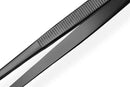 2 Pack 30cm BBQ Tongs Stainless Steel Round and Straight Head for Grilling Cooking - Black