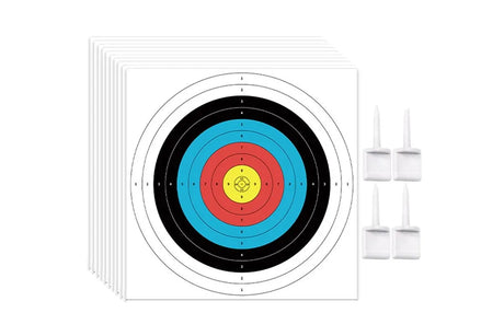 30Pcs Archery Targets Paper 10 Ring Bow Arrow Targets Face