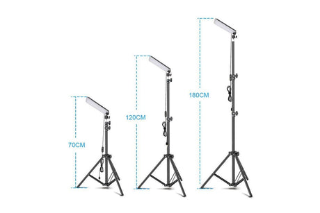 Portable LED Camping Lantern with Adjustable Height Tripod for Outdoor