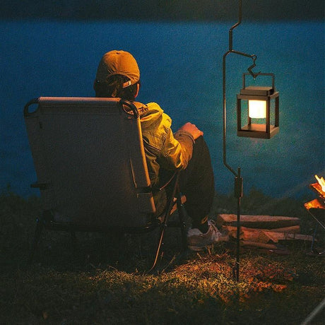 Solar Camping Lantern with USB Charging Portable Outdoor Light (Warm White)