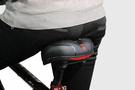 Air Cushion Shock Absorbing Mountain Bike Saddle Seat - Red