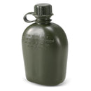 1L Outdoor Canteen Bottle, Camping Hiking Backpacking Water Bottle Kettle with Cover(green)
