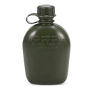 1L Outdoor Canteen Bottle, Camping Hiking Backpacking Water Bottle Kettle with Cover(green)