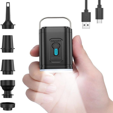 Mini Portable Inflatable Electric Air Pump, for pool floats, vacuum storage equipment