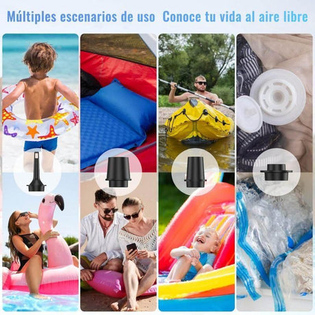 Mini Portable Inflatable Electric Air Pump, for pool floats, vacuum storage equipment
