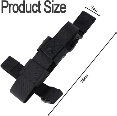 Multifunctional Leg Bag Tactical Thigh Pack Bottle Holder Outdoor Travel Black