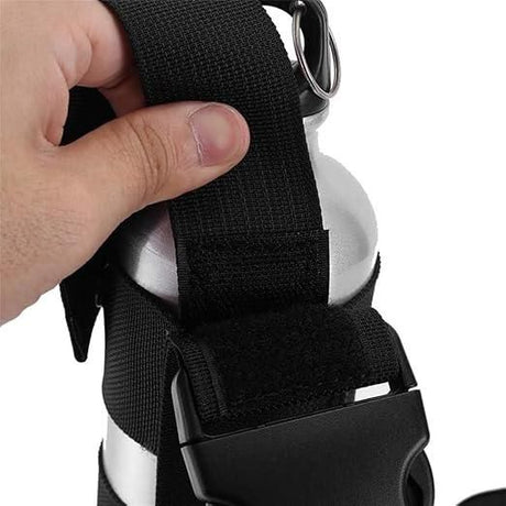 Multifunctional Leg Bag Tactical Thigh Pack Bottle Holder Outdoor Travel Black