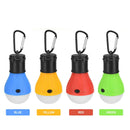 4pcs Portable LED Camping Tent Light Clip Hook Battery Powered Emergency Lamp for Hiking Fishing
