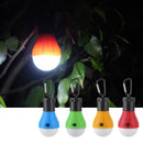 4pcs Portable LED Camping Tent Light Clip Hook Battery Powered Emergency Lamp for Hiking Fishing