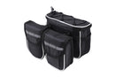 Detachable Bicycle Front Frame Tube Crossbody Storage Bag Black