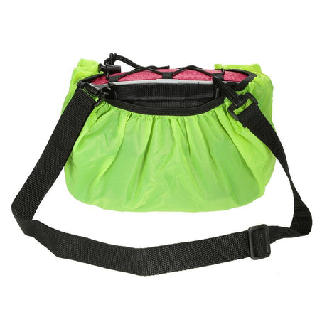 Detachable Bicycle Front Frame Tube Crossbody Storage Bag Black