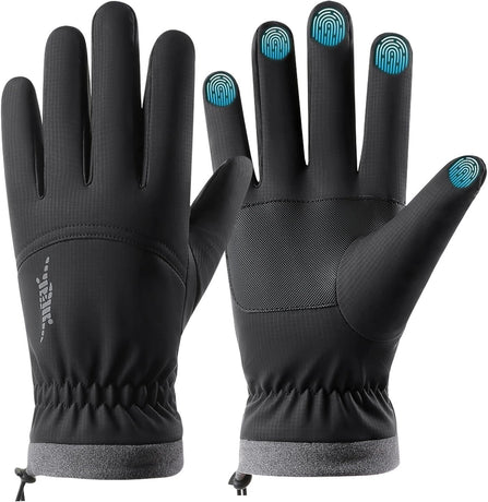 Ski Gloves Waterproof Touchscreen Winter Thermal Gloves Men Black XL