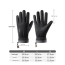 Ski Gloves Waterproof Touchscreen Winter Thermal Gloves Men Black L