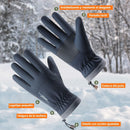 Ski Gloves Waterproof Touchscreen Winter Thermal Gloves Men Black M