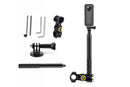 Bike Motorcycle Handlebar Camera Mount with Extendable Pole for GoPro Insta360 X3 Action Cameras