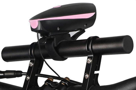 20cm Aluminum Alloy Bicycle Handlebar Extender Mount - Black