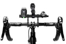 20cm Aluminum Alloy Bicycle Handlebar Extender Mount - Black