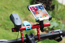 20cm Aluminum Alloy Bicycle Handlebar Extender Mount - Red