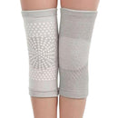 Self Heating Knee Pads Grey Compression Support Sleeves for Arthritis Joint Pain Relief Sports Recovery 2 Pair M