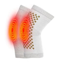 Self Heating Knee Pads Grey Compression Support Sleeves for Arthritis Joint Pain Relief Sports Recovery 2 Pair M