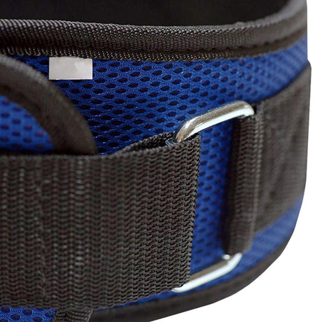 Weightlifting Belt for Men and Women Blue Adjustable Gym Training Powerlifting Back Support Belt Blue L