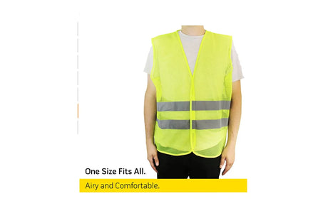 Safety Vests Bulk Pack - Reflective High Visibility, Men Women, Mesh 10 PACK Orange