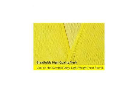 Safety Vests Bulk Pack - Reflective High Visibility, Men Women, Mesh 10 PACK Orange