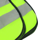Kids Safety Vest Reflective High Visibility Vest Breathable Traffic Vest Costume Construction Vest Elastic Strap Safety Vest Neon Yellow Purpose for Running Cycling Jogging 5PCS - Yellow
